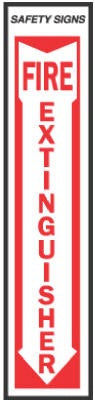 HILLMAN Hillman Fasteners 840204 Fire Extinguisher Sign 4x18 in