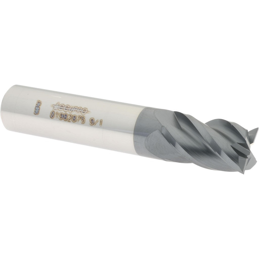 ACCUPRO Accupro 12182957 Square End Mill 9/16 in 4 Flute Carbide