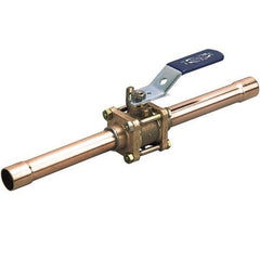 NIBCO NJ921AA CS-595-YX-EC 1 in. Bronze Copper Stub Lever Handle Gas Ball Valve