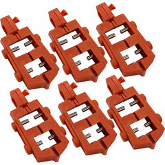 Brady 65688 Single Pole Circuit Breaker Lockout Device 120V Snap-On Red Pack of 6