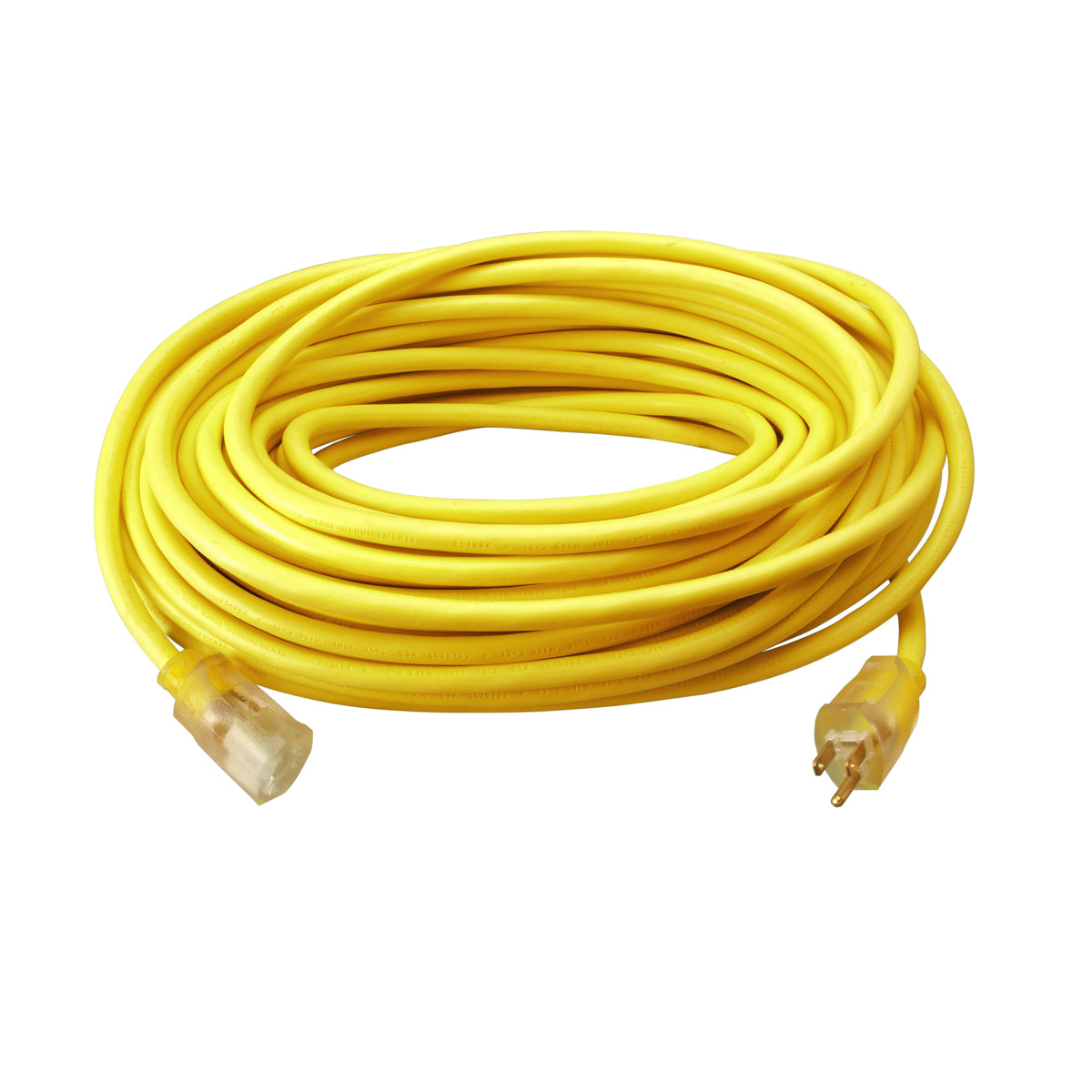 Southwire 2589SW0002 Outdoor Extension Cord 100-Foot 12/3 SJTW Yellow