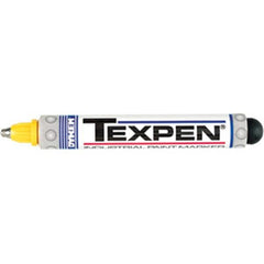 DYKEM 16063 Texpen Medium Tip Permanent Paint Marker Yellow 48 Pack