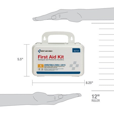 First Aid Only 90754 Bulk ANSI A 10-Person Emergency First Aid Kit, Black