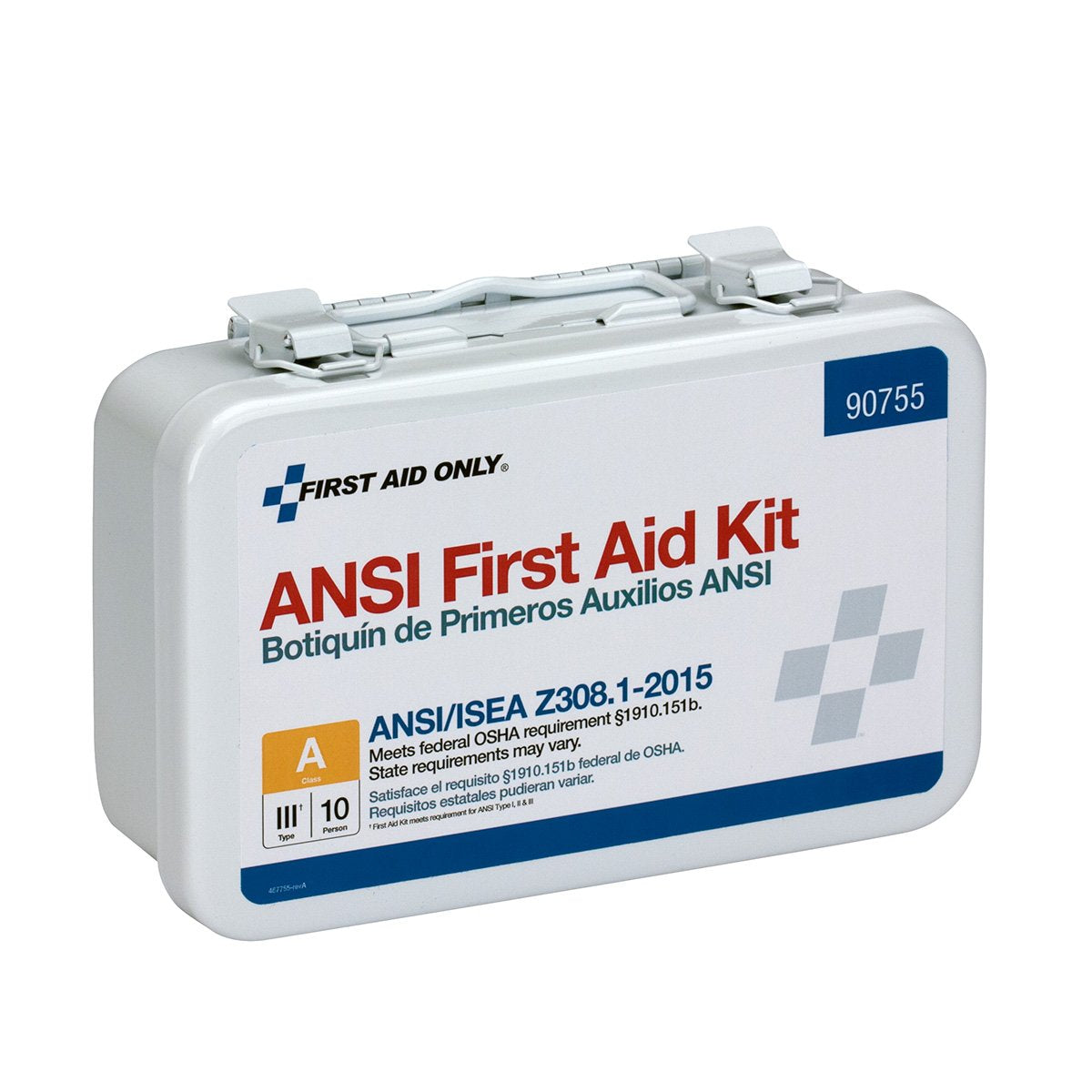 First Aid Only 90755 ANSI 2015 Compliant 10-Person Emergency First Aid Kit 71 Pieces