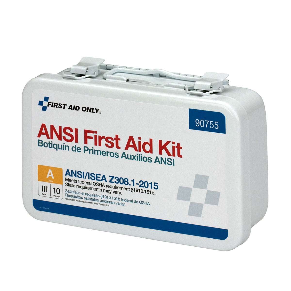 First Aid Only 90755 ANSI 2015 Compliant 10-Person Emergency First Aid Kit 71 Pieces