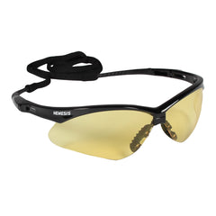 KleenGuard 22476 V30 Nemesis Safety Glasses Amber Anti-Fog Lens Black Frame