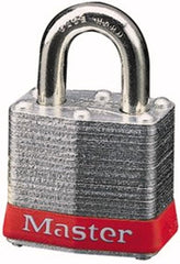 Master Lock 3RED Laminated Steel Lockout Tagout Safety Padlock