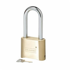 Master Lock 175LH Set Your Own Combination Padlock with Extra Long Shackle Brass Finish