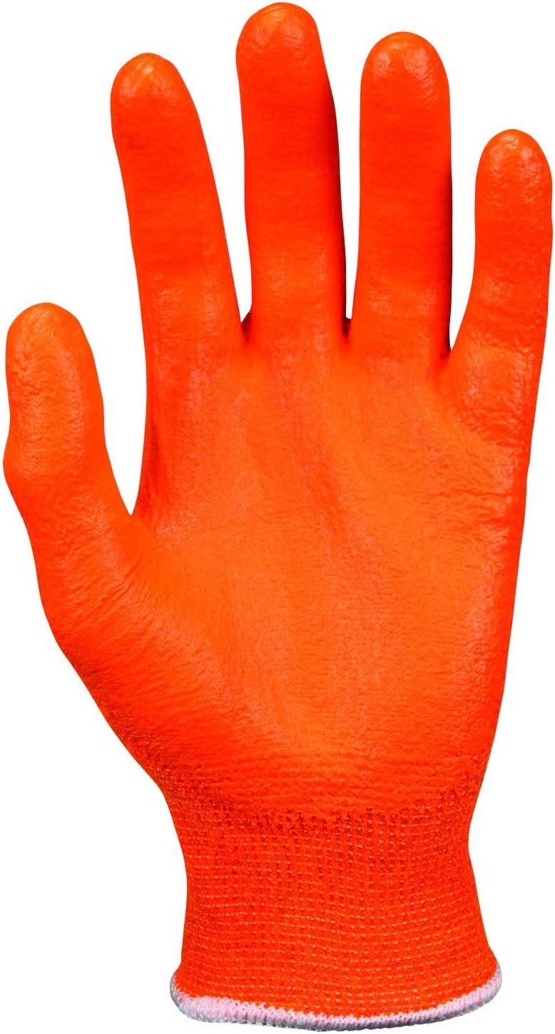 MCR Safety 9178NFOM Cut Resistant Gloves Medium High Visibility Orange