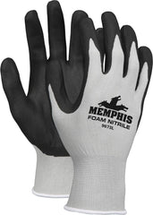 MCR Safety 9673L NXG Foam Nitrile Dip Gloves Large Black/Gray 12/Pair