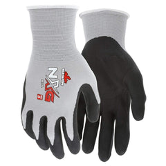 MCR Safety 9673XL NXG Foam Nitrile Dip Gloves X-Large Black/Gray 12 Pair