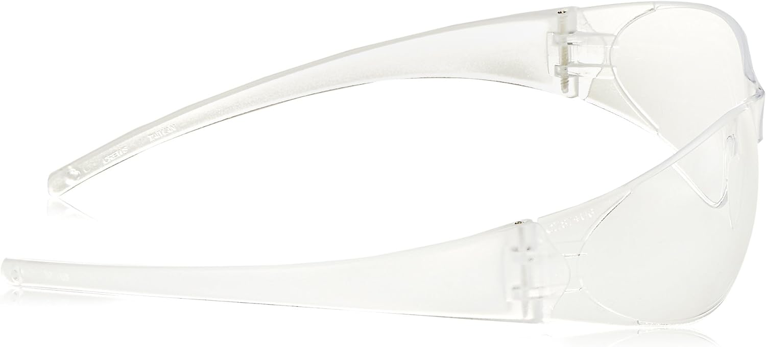 MCR CK110 Checkmate Safety Glasses Clear Frame Clear Lens Duramass Hard Coat