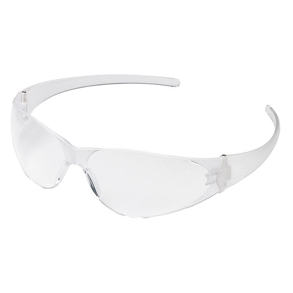 MCR CK110 Checkmate Safety Glasses Clear Frame Clear Lens Duramass Hard Coat