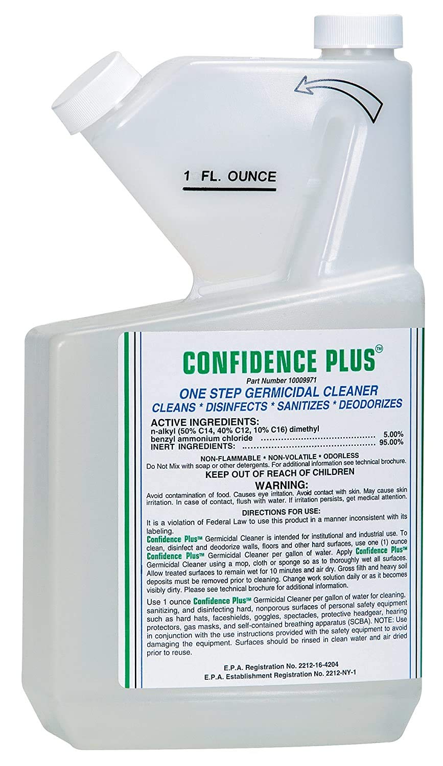 MSA 10009971 Confidence Plus 2 Liquid Germicidal Cleaner 32 Oz Pack