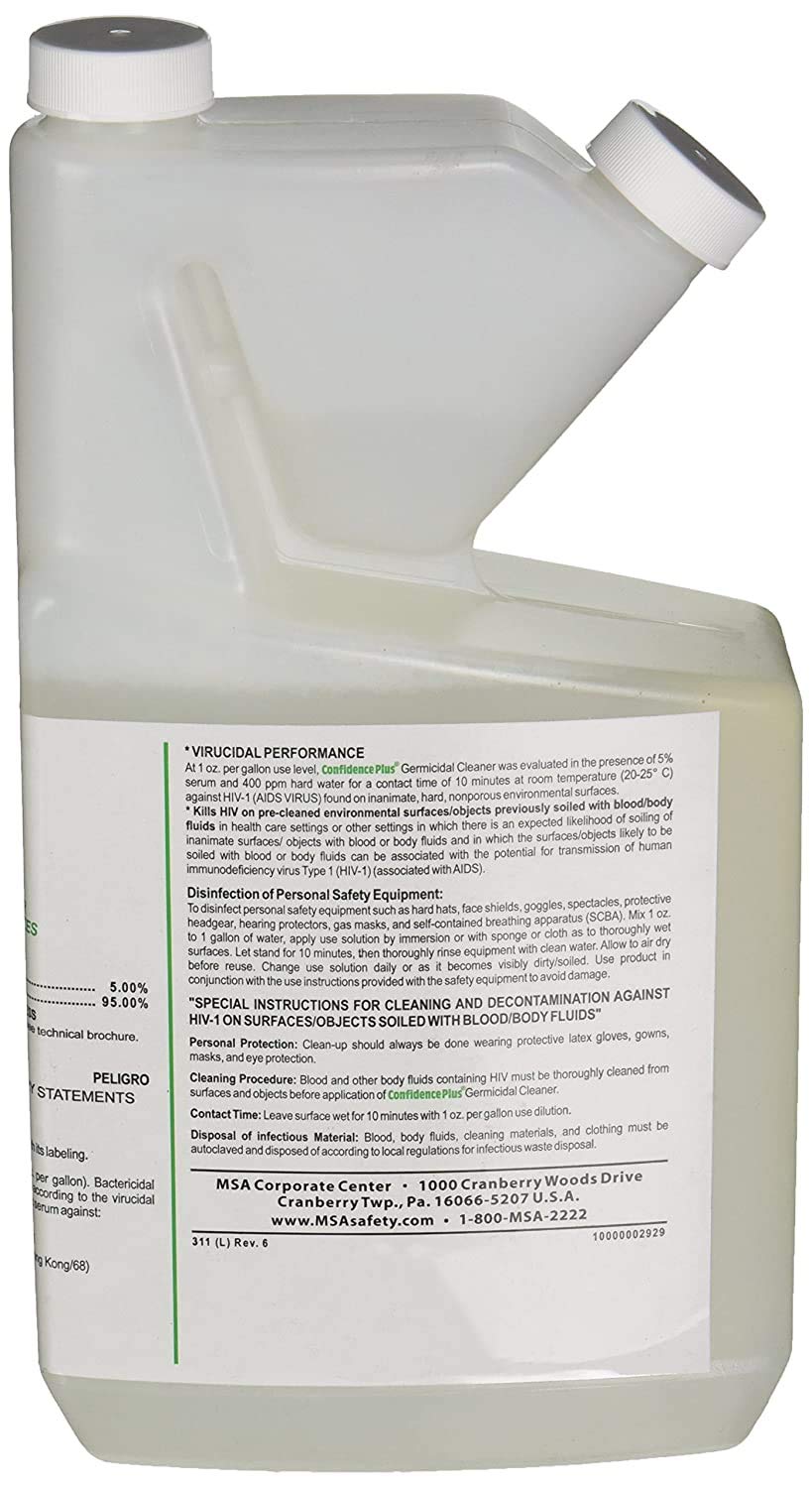 MSA 10009971 Confidence Plus 2 Liquid Germicidal Cleaner 32 Oz Pack