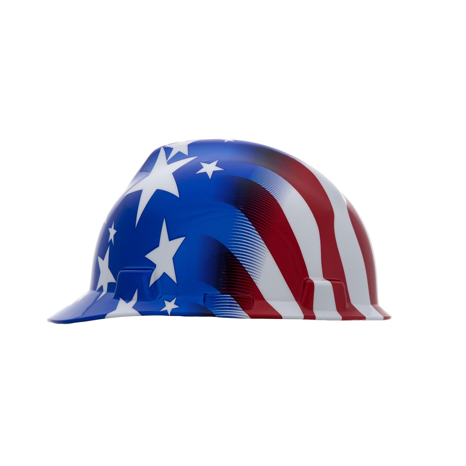 MSA 10052945 V-Gard Freedom Series Protective Cap American Stars and Stripes One Size