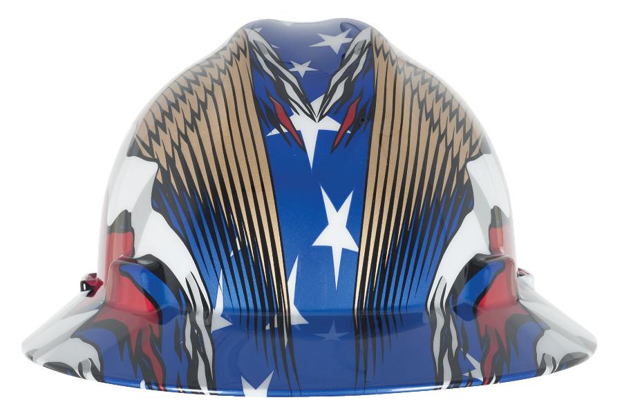 MSA 10071159 Freedom Series V-Gard Full-Brim Hard Hat