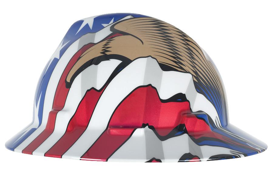 MSA 10071159 Freedom Series V-Gard Full-Brim Hard Hat