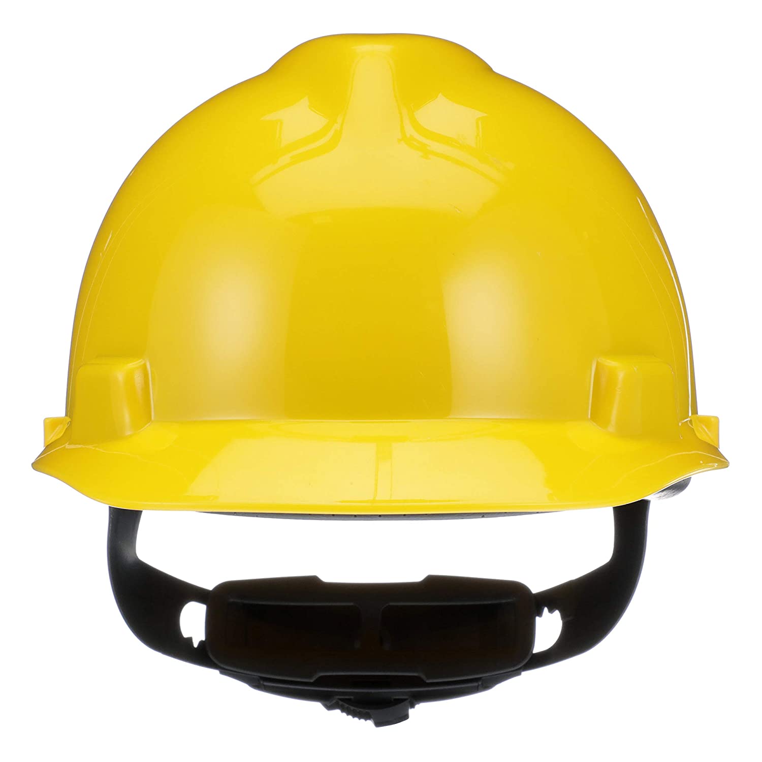 MSA 475360 V-Gard Cap Style Safety Hard Hat With Fas-Trac III Ratchet Suspension Yellow