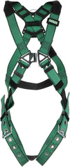 MSA 10197216 V-Form Safety Harness Extra Large Green D-Ring Back/Hip Configuration