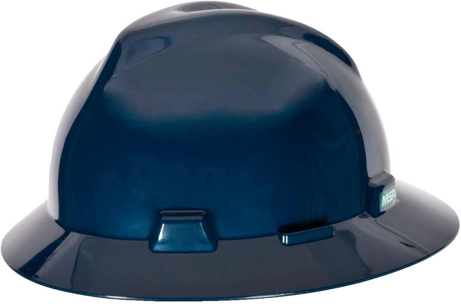 MSA 802975 V-Gard Full Brim Hard Hat with Fas-Trac III Suspension Standard Size