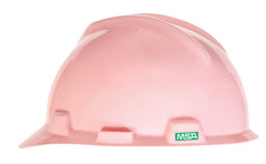 MSA 485364 V-Gard Slotted Hard Hat Cap with Staz-On Suspension Pink