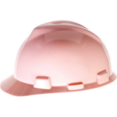 MSA 485364 V-Gard Slotted Hard Hat Cap with Staz-On Suspension Pink