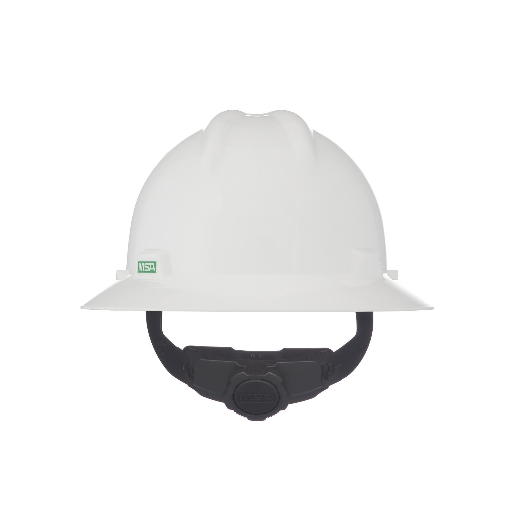 MSA 475369 V-Gard Slotted Hard Hat White Standard Size