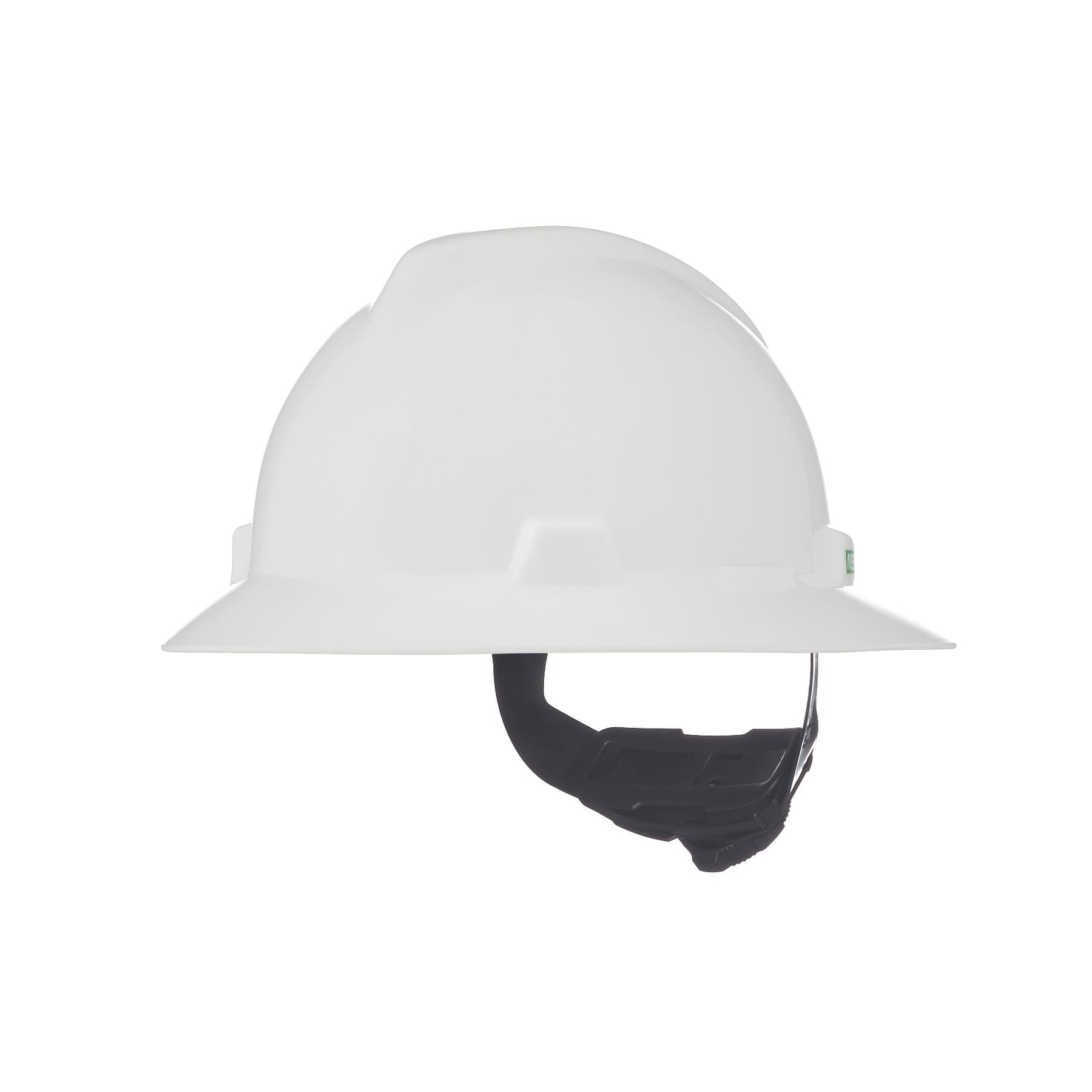 MSA 475369 V-Gard Slotted Hard Hat White Standard Size