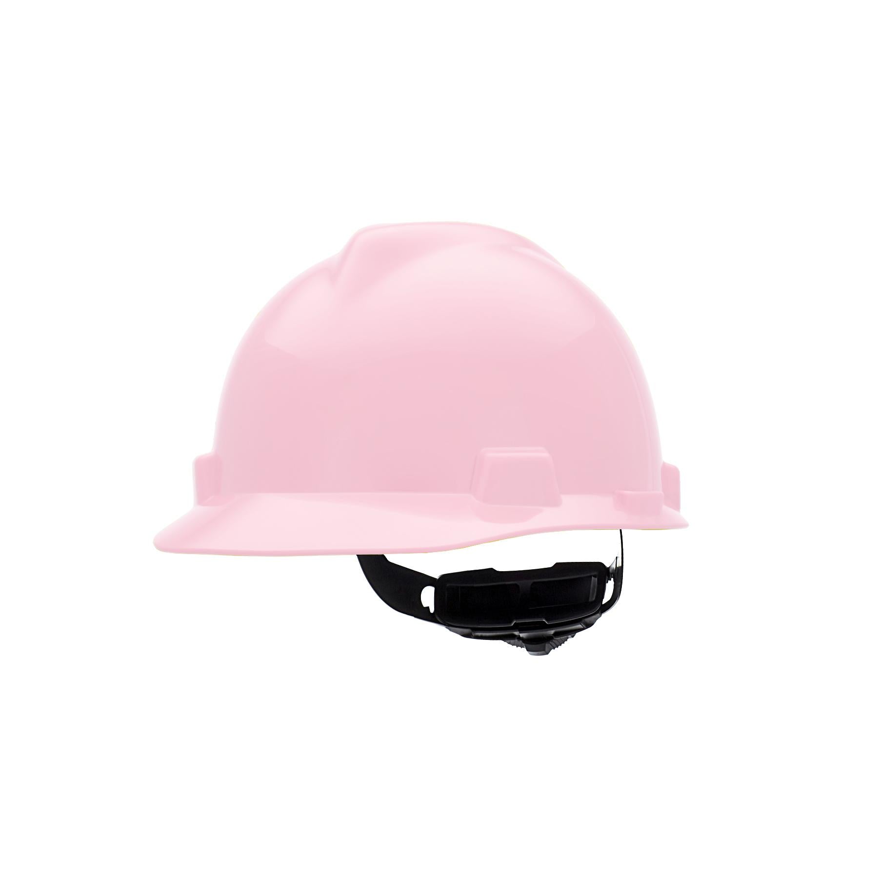 MSA SAFETY 495862 V-Gard Hard Hat Fas-Trac III Suspension Standard Size Pink