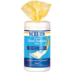 SCRUBS 92991 Lemon Hand Sanitizer Wipes 120ct