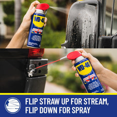 WD-40 490057 Multi-Use Lubricant with Smart Straw Spray, 12 oz