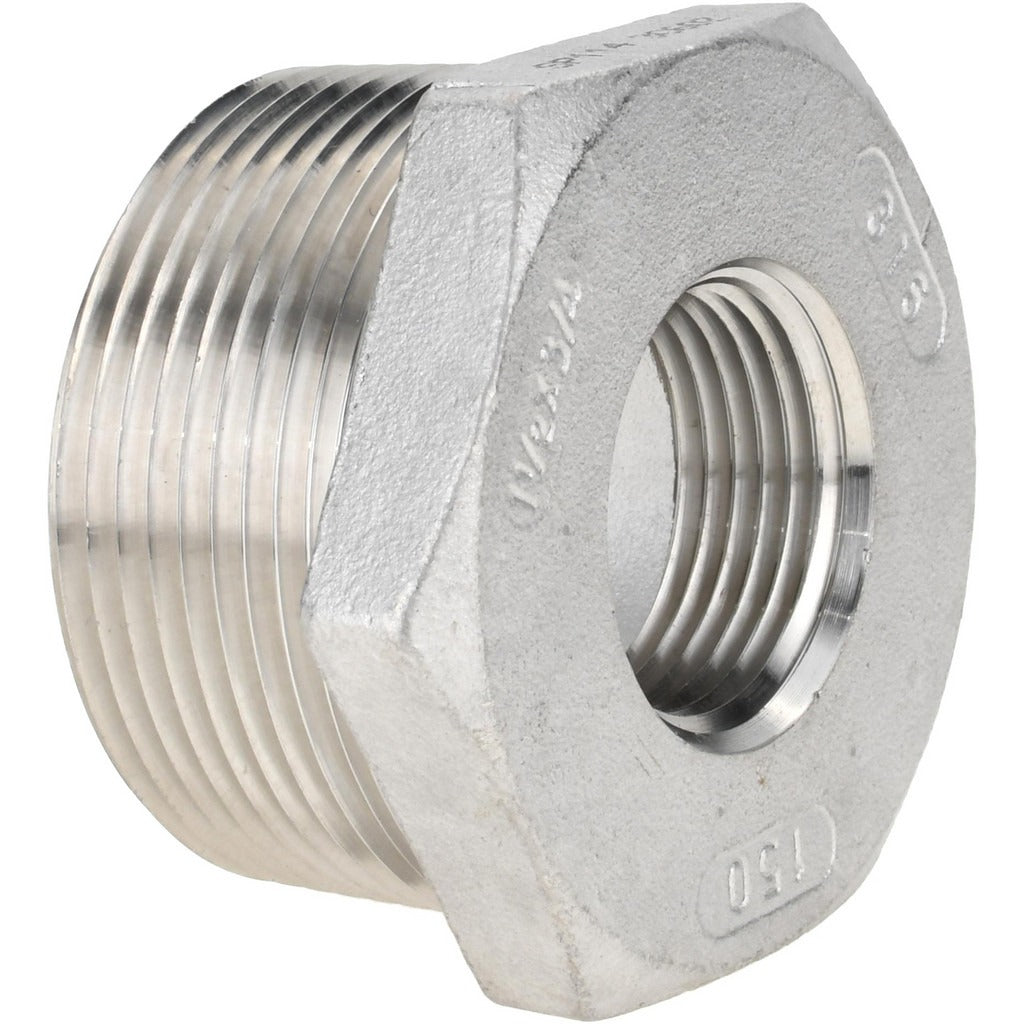 VALUE COLLECTION Value Collection 6HB11/2X3/4 Stainless Steel Hex Bushing Npt