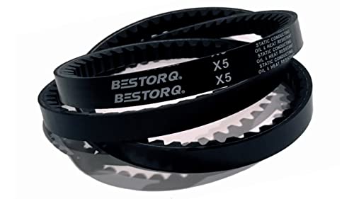 BESTORQ AX49 Cogged V-Belt, Raw Edge Black EPDM V-Belt, 51 inches Outside Circumference, Pack of 1