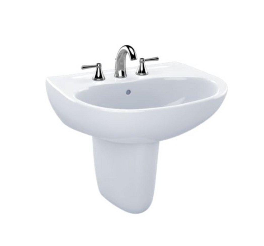 TOTO LT241.8G#01 Supreme Cotton 22-7/8 Inch Wall Mounted Bathroom Sink