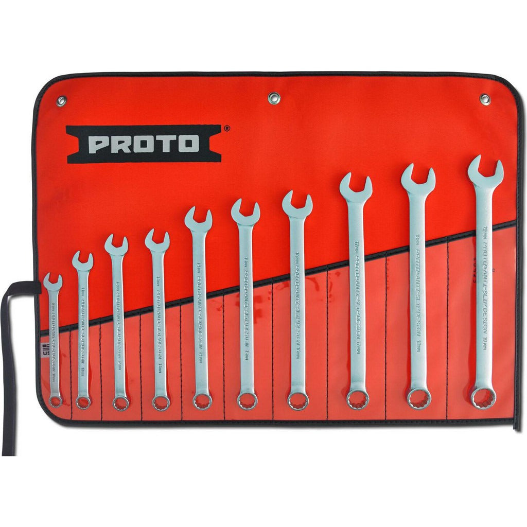 PROTO Proto J1200K-MASD Combo Wrench Set 10 Pc Metric