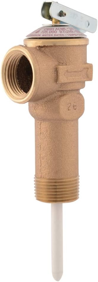 Cash Acme 19783-0150 NCLX-5LX Temperature and Pressure Relief Valve 150 PSI Bronze