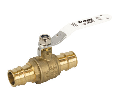 JOMAR 104-525PG Brass Ball Valve Lead-Free PEX Expansion Connection 1 Inch 400 WOG