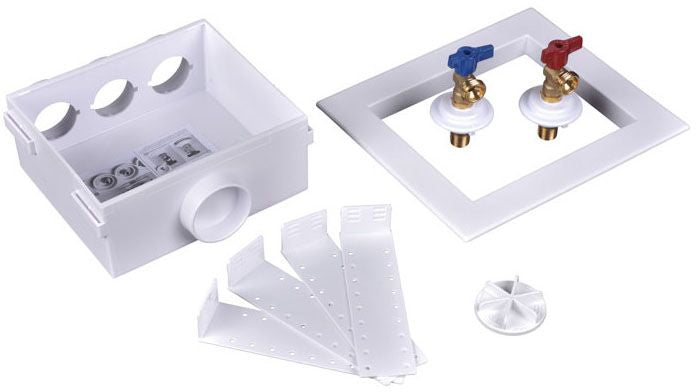 Oatey 38550 Quadtro Washing Machine Outlet Box No Hammer Options Standard Pack