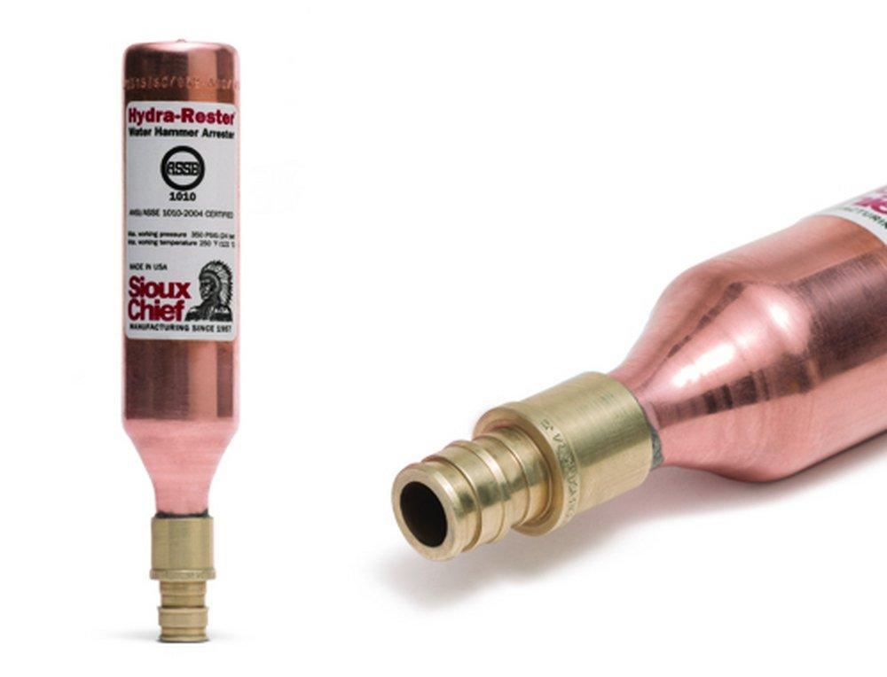 Sioux Chief 660-GTR1 MiniRester Water Hammer Arrestor 3/8 in Compression x 3/8 in Dia Compression Brass