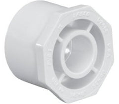 NIBCO 437-420 4 in Spigot x 2 in Slip PVC Reducing Bushing for Irrigation, Pool and Spa