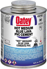 Oatey 32162 Lava Hot PVC Solvent Cement 16 oz Blue