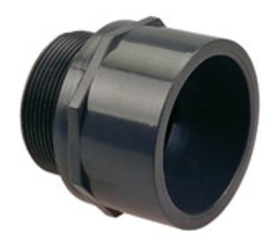 NIBCO 4504 1-1/4 Inch PVC Male Adapter for Chemical Processing and Water Treatment Systems