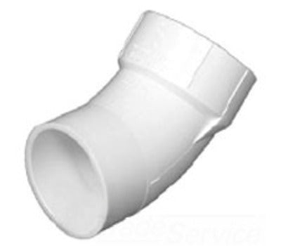 Charlotte Pipe PVC003261200 4-Inch DWV Street Bend (PVC, White)