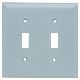 Pass & Seymour TP2GRY Wallplate Standard 2 Gangs 5.5 in H x 4.56 in W Replacement MPN