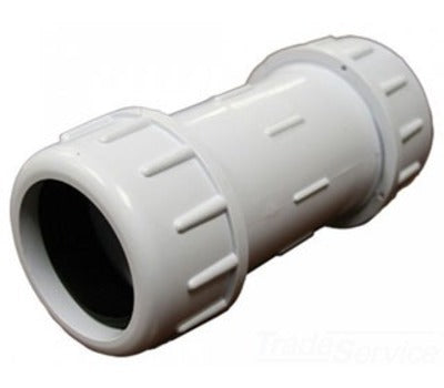 JONES STEPHENS C12100 1 in. PVC Compression Coupling for Cold Water Only