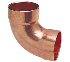 NIBCO 907 1-1/4 Inch Sweat Wrot Copper DWV 90-Degree Elbow