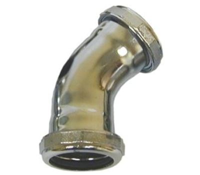 Gene Rich 3405 Brass 90-Degree Waste Elbow 1-1/2 inch Polished Chrome