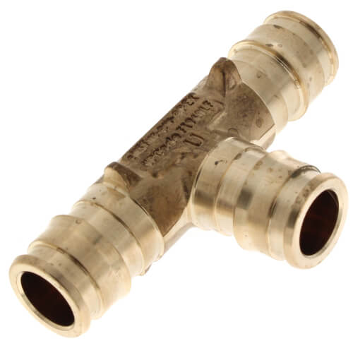 Uponor LF4705050 ProPEX Brass Tee Lead-Free PEX 1/2 Inch