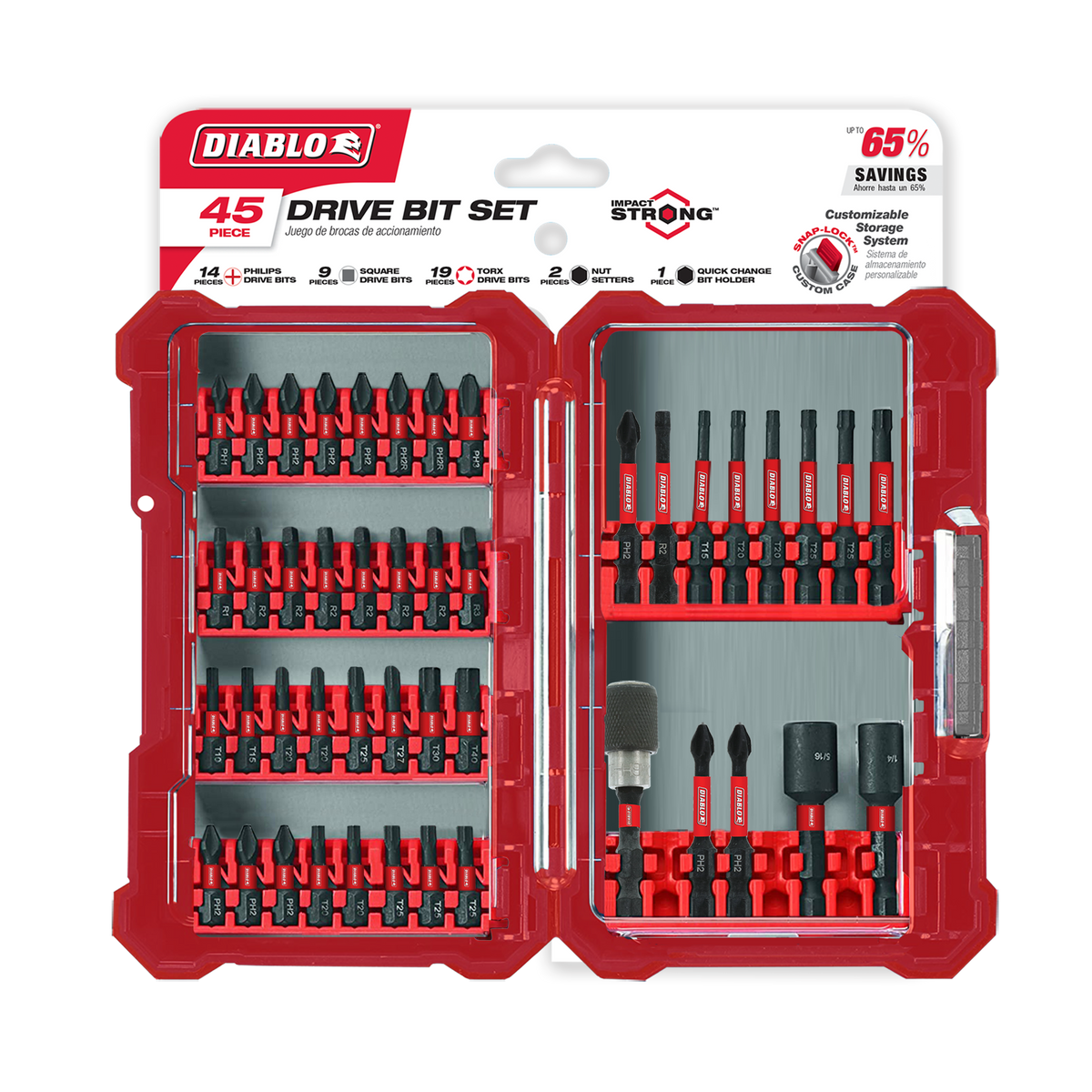 Diablo DSC-S45 Screwdriving Set Impact Ready 45PC